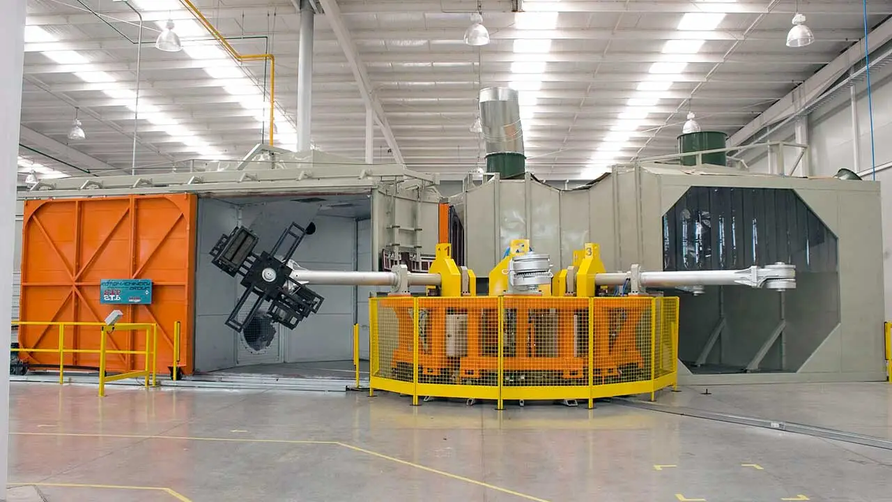 Máquina de carrusel para rotomoldeado