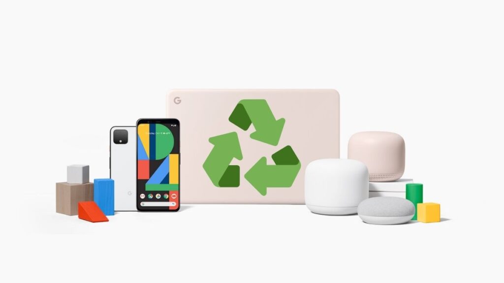 Google fabricará sus Pixel y Nest con plástico reciclado