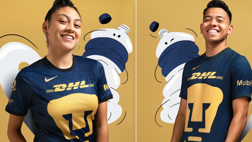 El nuevo jersey de Pumas está hecho con plástico reciclado