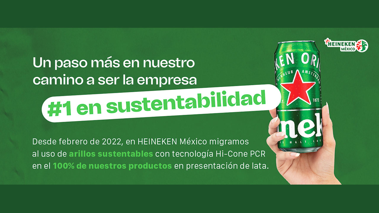 Heineken México migra a uso de arillos sustentables en cervezas de lata