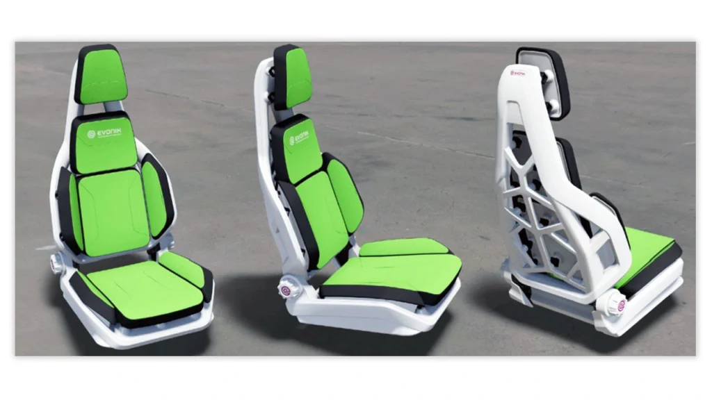 Evonik presenta un nuevo concepto de asiento hecho completamente de PA-12 en CHINAPLAS
