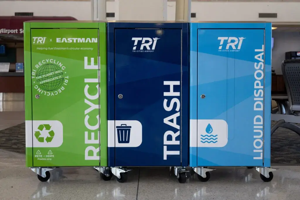 Eastman y el aeropuerto de Tri-Cities se unen para recolectar desechos plásticos