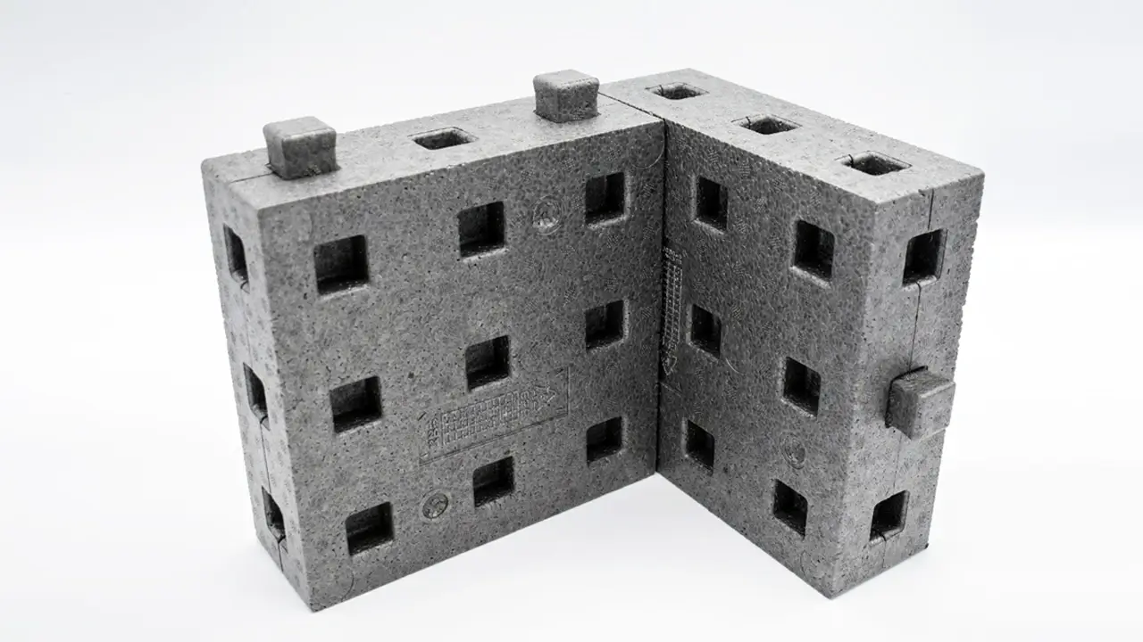 Space Brick: un ladrillo modular ignífugo de EPP para bases lunares