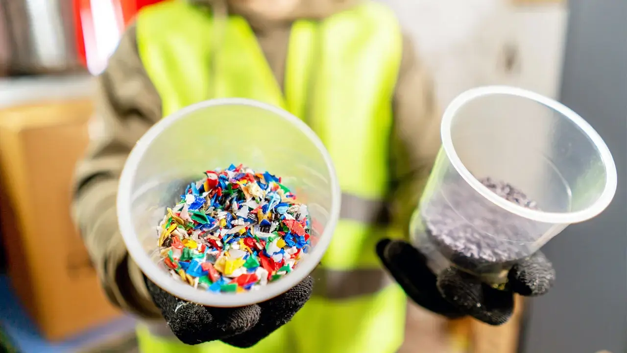 Resinas de plástico reciclado