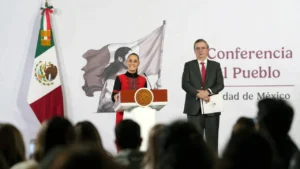 Claudia Sheinbaum Pardo, Presidenta de México, y Marcelo Ebrard, Secretario de Economía. Foto: Facebook Marcelo Ebrard