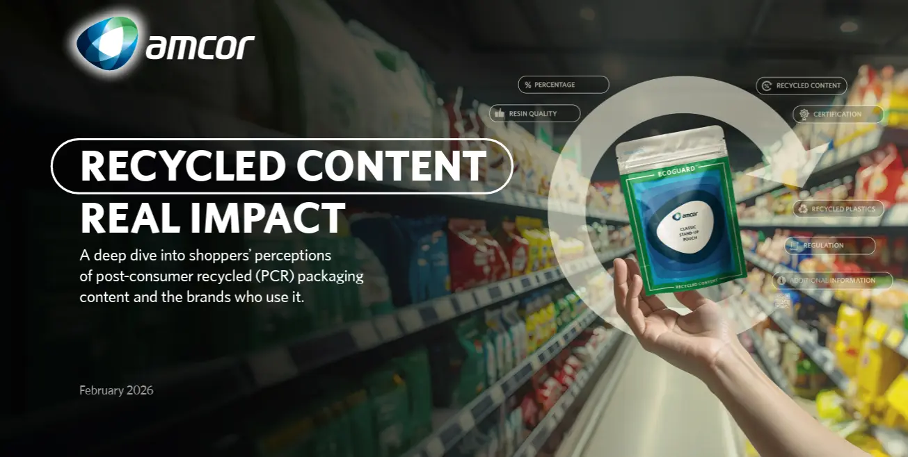 Consumidores apoyan cada vez más el uso de PCR en envases: informe