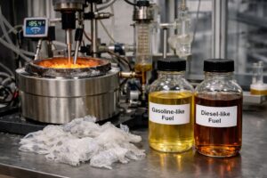 Científicos estadounidenses convierten residuos plásticos en gasolina y diésel con un 60% de rendimiento