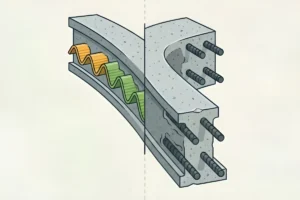 Refuerzos plásticos 3D que alcanzan el 80% de la resistencia del acero en hormigón
