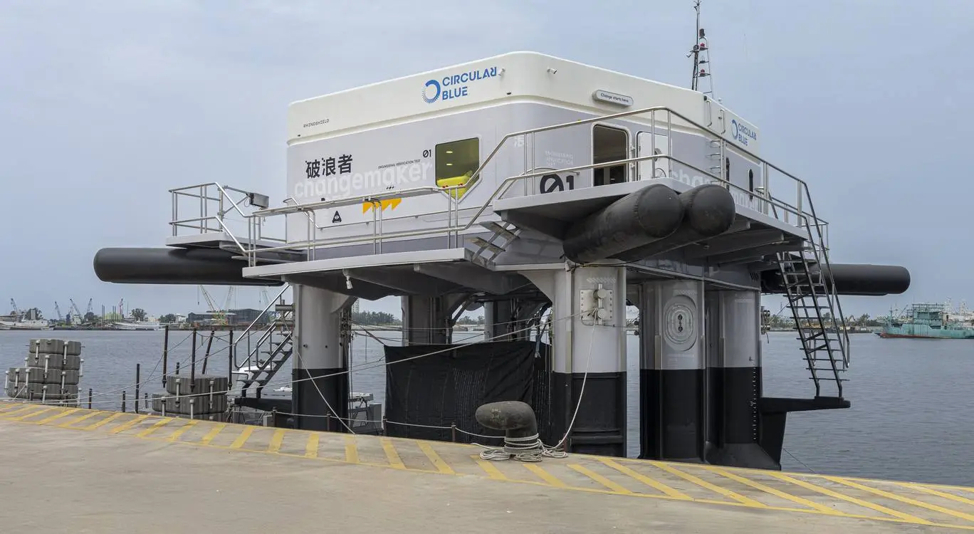 The Circular Blue: la plataforma autónoma para recolectar plástico marino frente a Taiwán