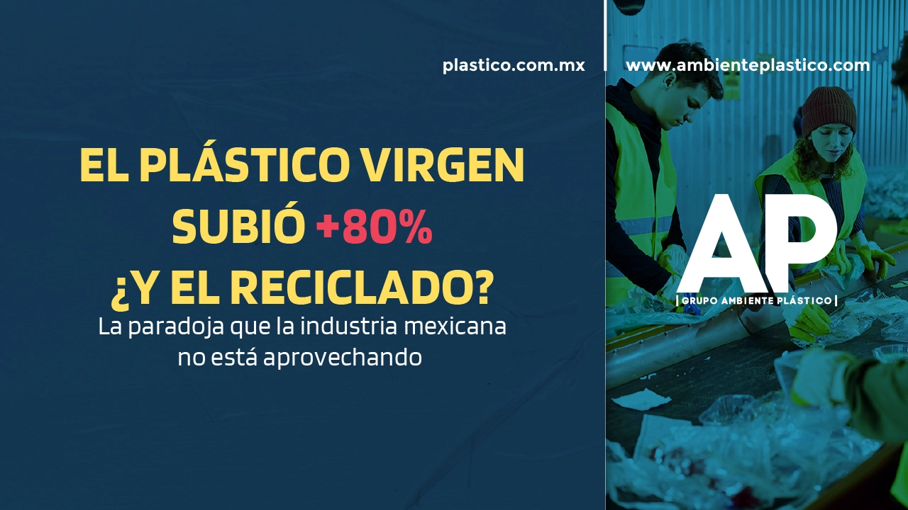 El plástico virgen subió hasta 80%. ¿Y el reciclado en México?